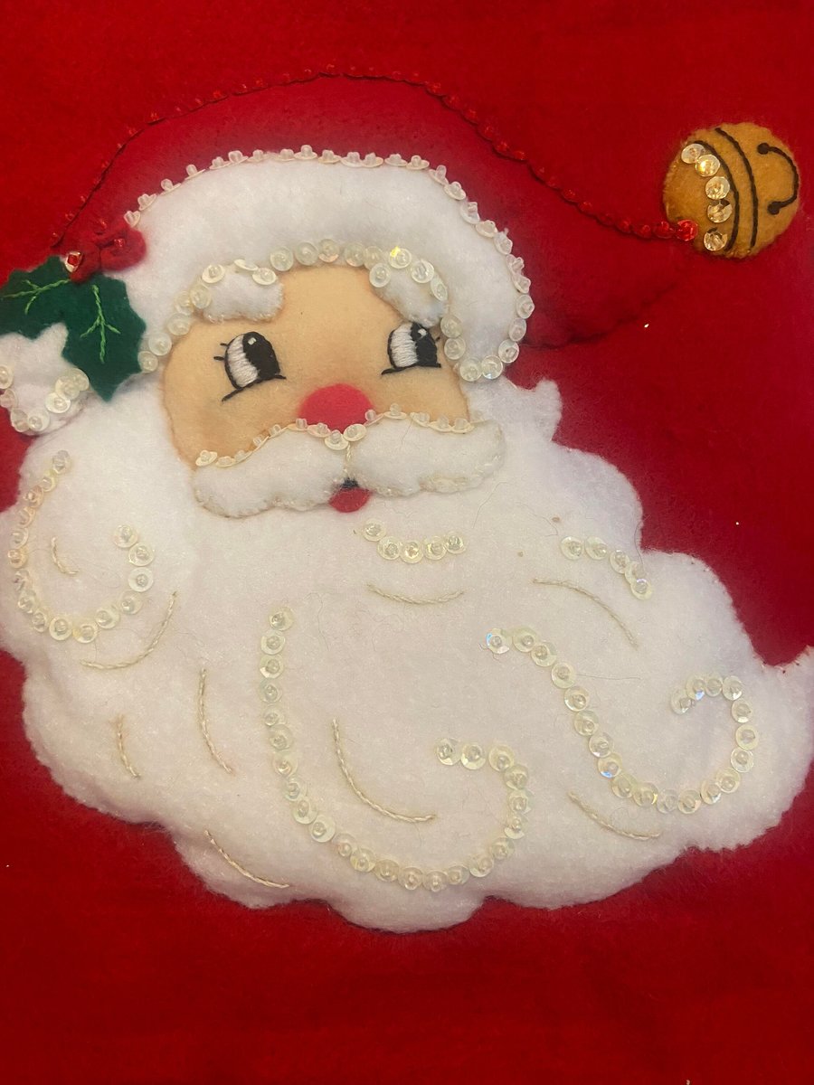 Bucilla Bathroom Set Kit Peek-a-Boo Santa 85451 Felt Toilet Tank Seat Bathroom Applique Toilet Cover Set Ho Ho Ho