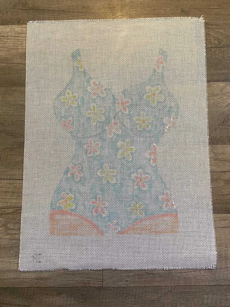 New Vintage RENAISSANCE DESIGNS Bathing Swim Suit Handpainted Needlepoint Canvas Home Decor