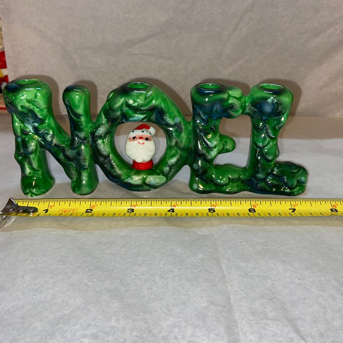 Rare MINT 1960 Vintage HOLT HOWARD Noel Santa Candleholder w/ Original Box