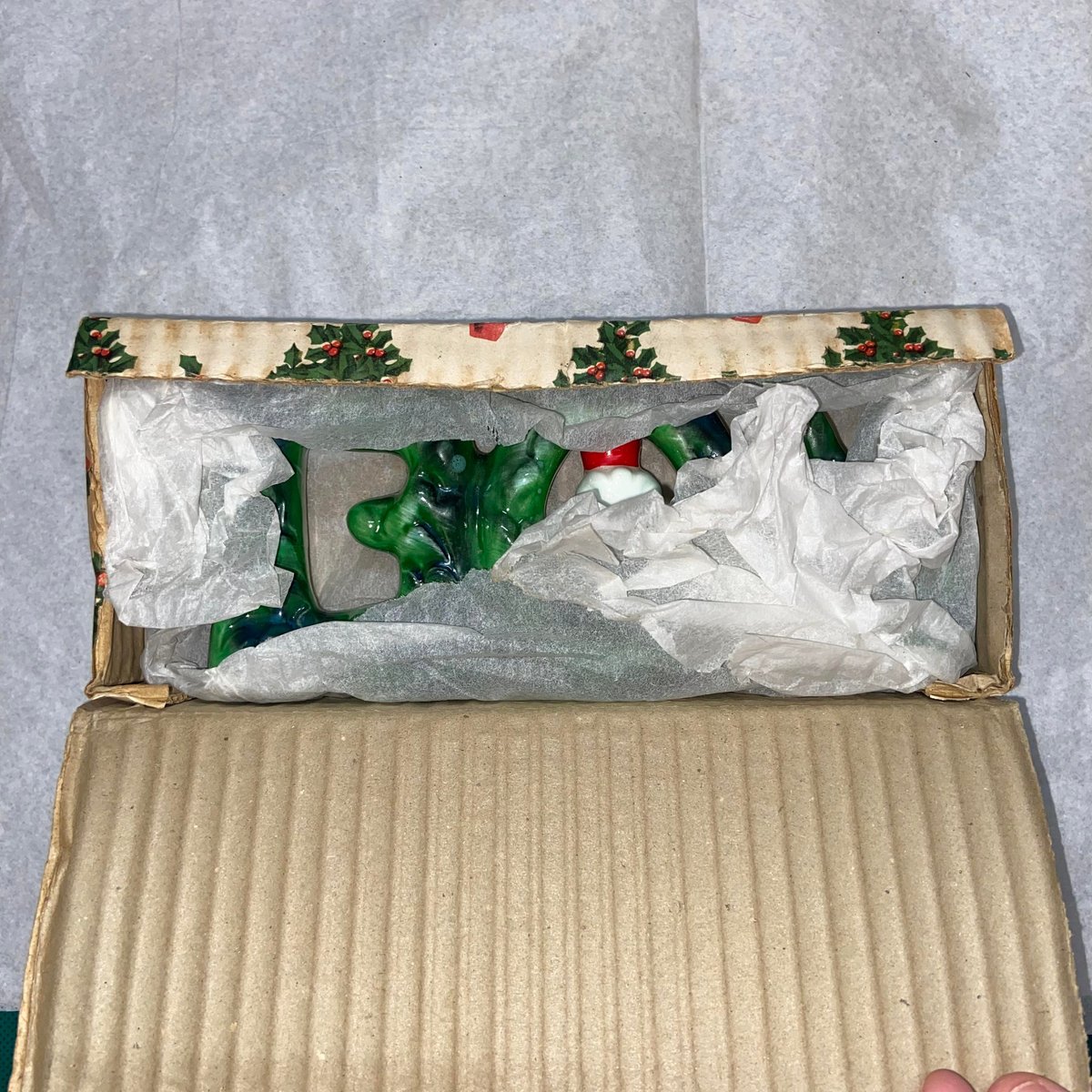 Rare MINT 1960 Vintage HOLT HOWARD Noel Santa Candleholder w/ Original Box