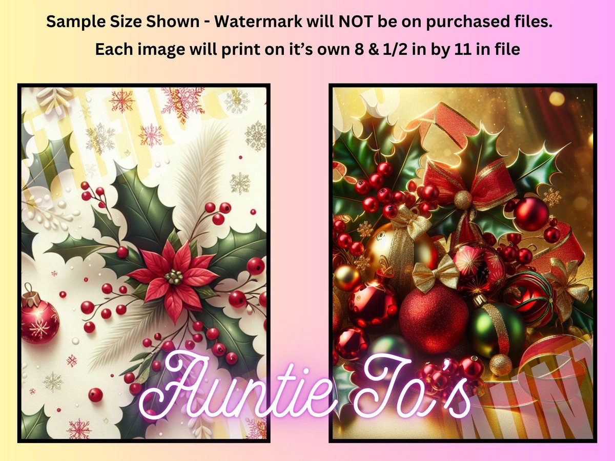 Christmas Junk Journal Kit, Christmas Printables, Holiday Junk Journals, Christmas Junk Journal Pages, Holiday Digital Clipart