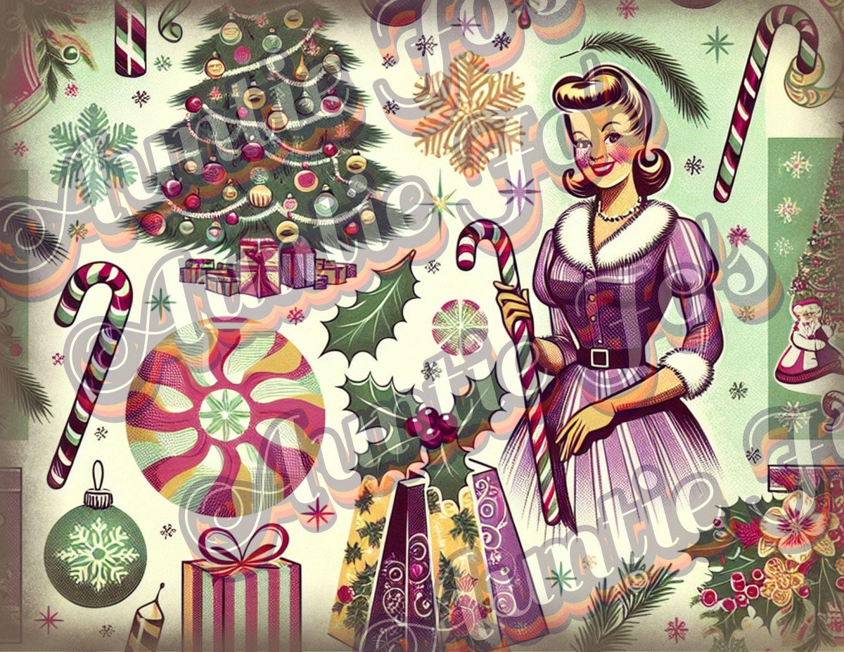 Christmas Junk Journal Kit, Vintage Wrapping Paper Junk Journal Printables, Christmas Printables, Christmas Digitals, Holiday Printables,