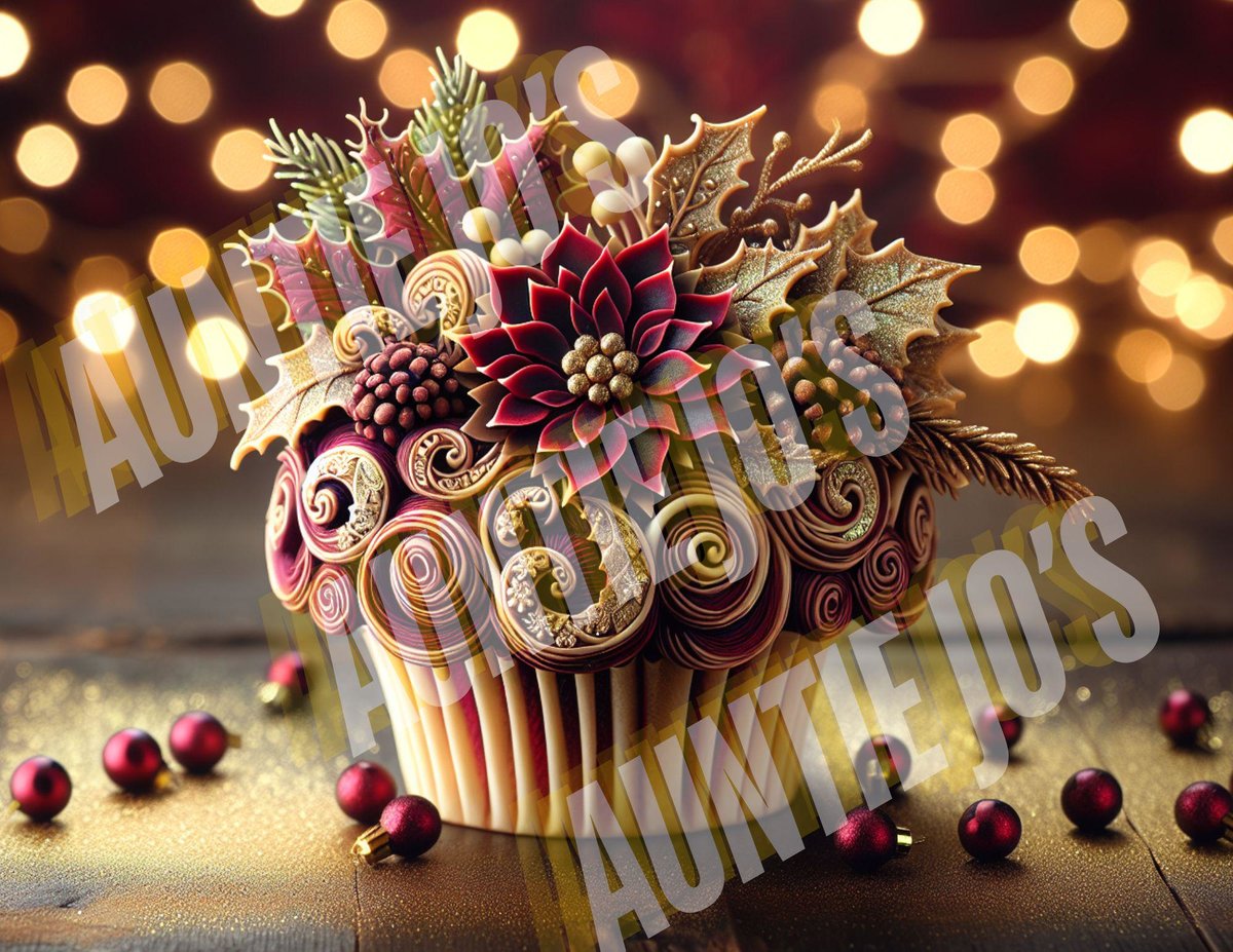 Christmas Cupcakes, Christmas Junk Journal Kit, Junk Journaling Printables, Instant Digital Download, Cupcake Clipart, 12 Designs