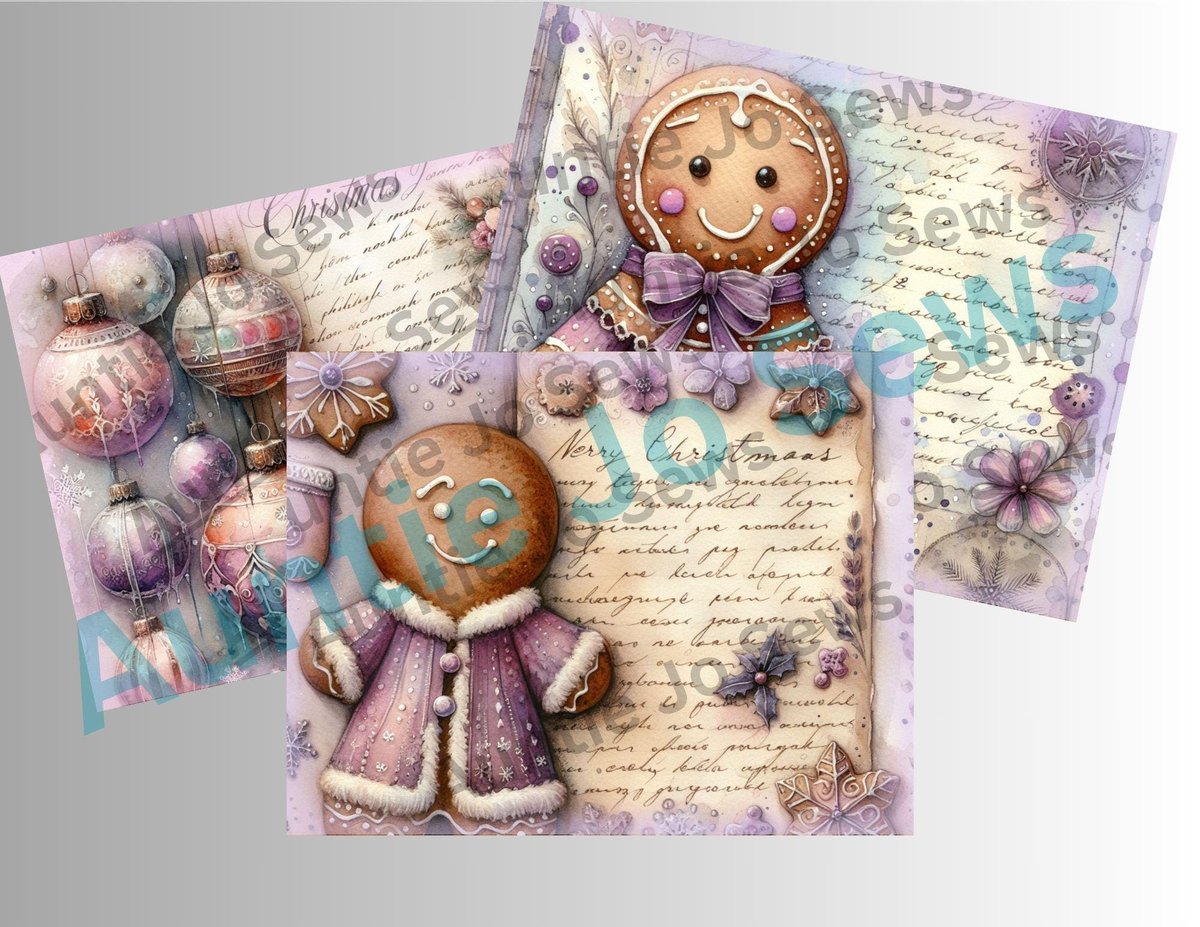 Christmas Junk Journal Kit, Printable Pages, Pink Christmas, Digital Junk Journal, Instant Download, Print Immediately or Edit it Canva