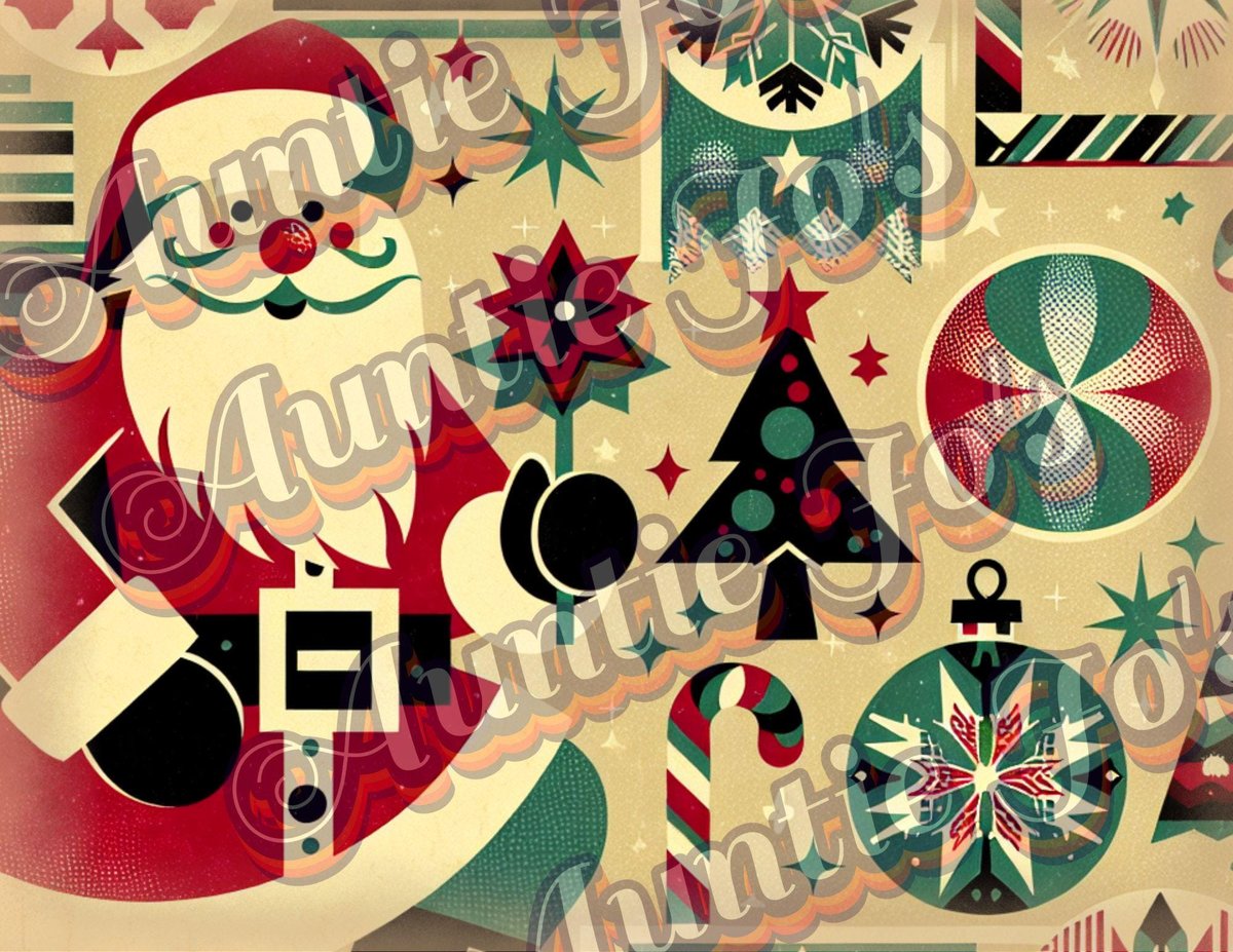 Christmas Junk Journal Kit, Vintage Wrapping Paper Junk Journal Printables, Christmas Printables, Christmas Digitals, Holiday Printables,