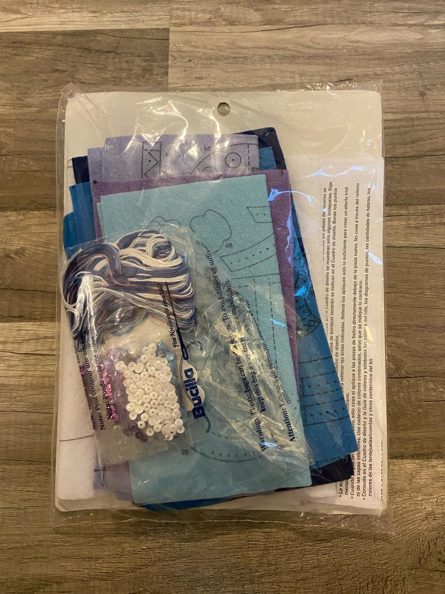RARE 2012 Bucilla Joy Snowmen Christmas Stocking Kit #86328 Blue Purple Sequins Frosty Fun Snow Holidays DIY Stocking