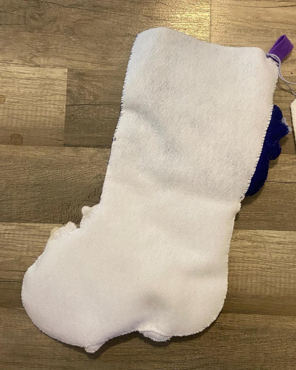 New Christmas Stocking Handmade ARCTIC SANTA Embroidered Stocking Finished Bucilla Kit Felt Winter Art Decor Polar Bears