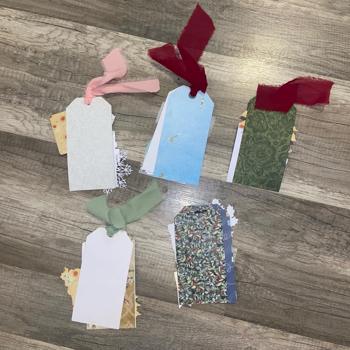 Retro Christmas Gift Tags, Loaded Junk Journal Tags, Handmade Scrapbooking Ephemera, Vintage Holiday Tag, Journal Supplies, Ready to Ship!