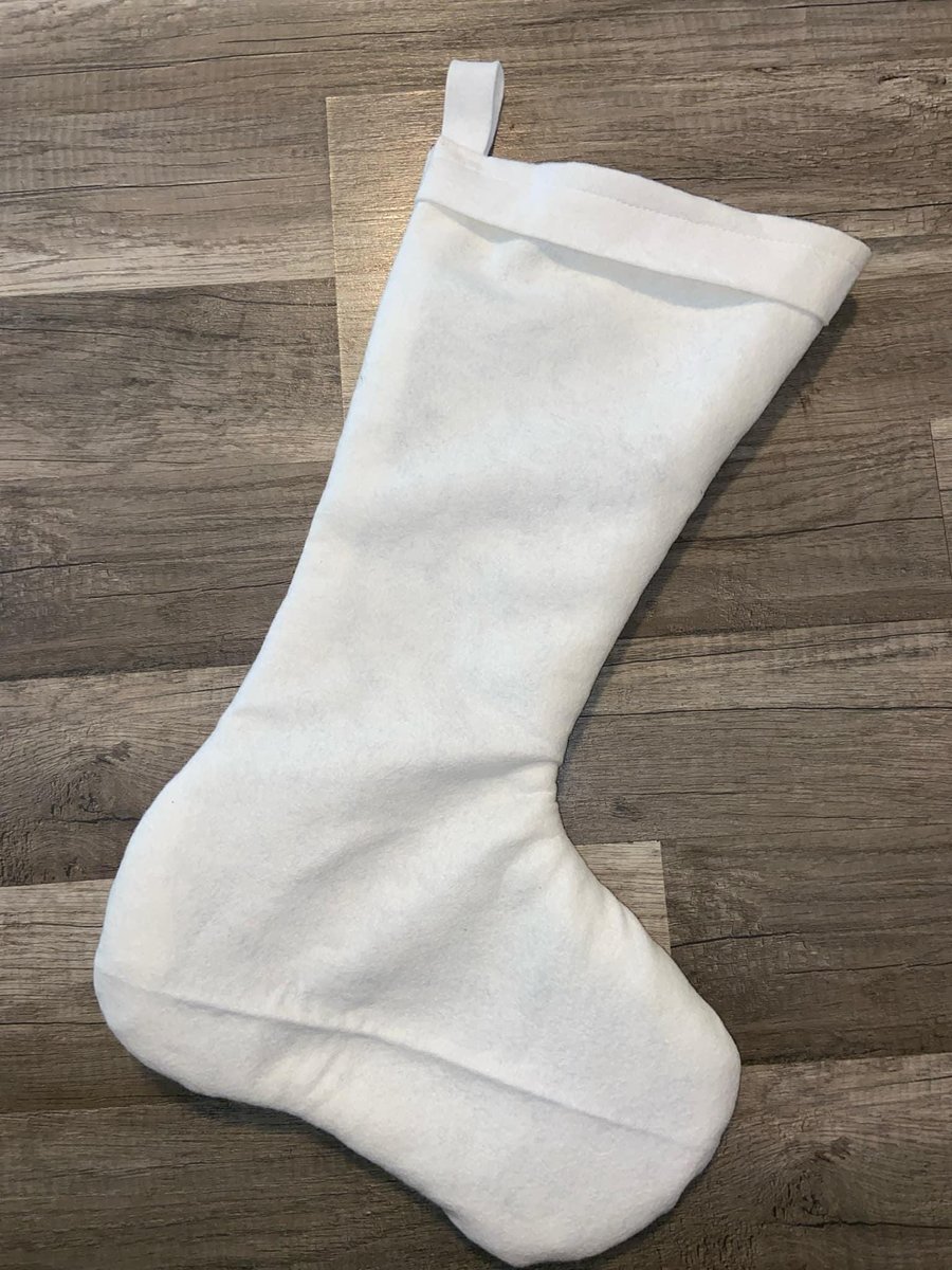 Handmade Christmas Stocking BUCILLA Vintage Finished 1970s "PAINTED" JUMBO Christmas Stocking Holiday Decor 60525