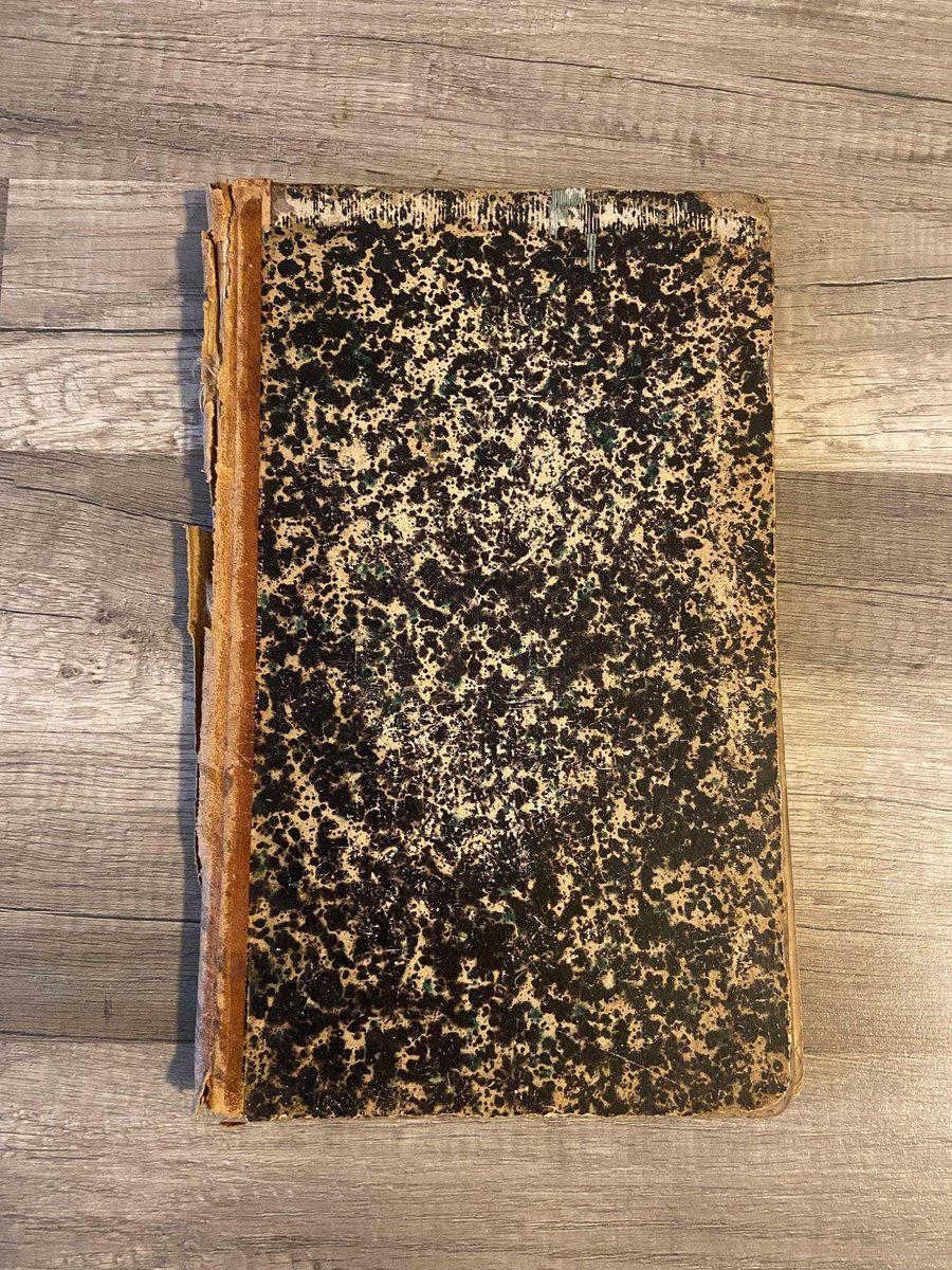 Antique Journal Ledger 1870s Gorgeous Calligraphy, Junk Journal, Vintage Ephemera, Antique Cursive Handwriting