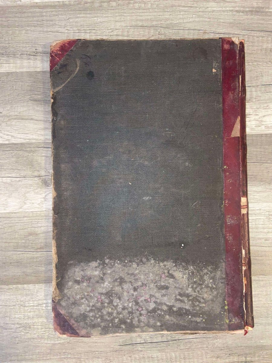Antique Journal Ledger 1890s Discount Register Ledger Gorgeous Calligraphy, Handwritten tables, Mathematical Workbook Vintage Ephemera