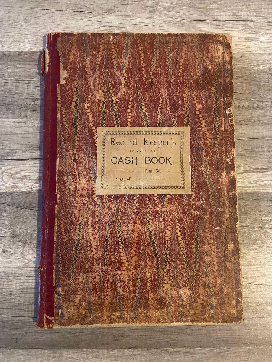 Antique Journal Cash Book 1800s Record Keepers Ledger Payment Book Gorgeous Calligraphy, Handwritten tables, Vintage Ledger Ephemera