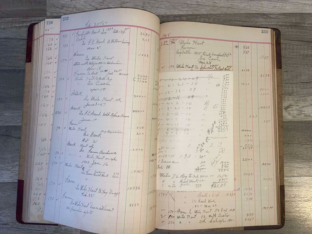 Antique Journal Ledger Farm 1800s Day Book Ledger Record Keeper's Payment Book Gorgeous Calligraphy, Handwritten tables, Vintage Ephemera