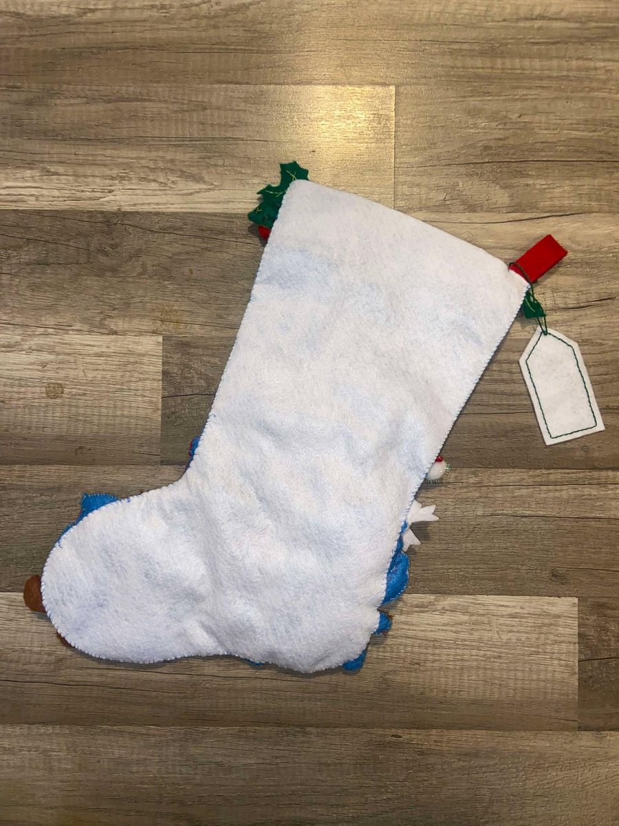 Family Stockings, Personalized Stockings, NEW Bucilla FINISHED In The Workshop Handmade Santa Claus Christmas Stocking Fireplace Decor
