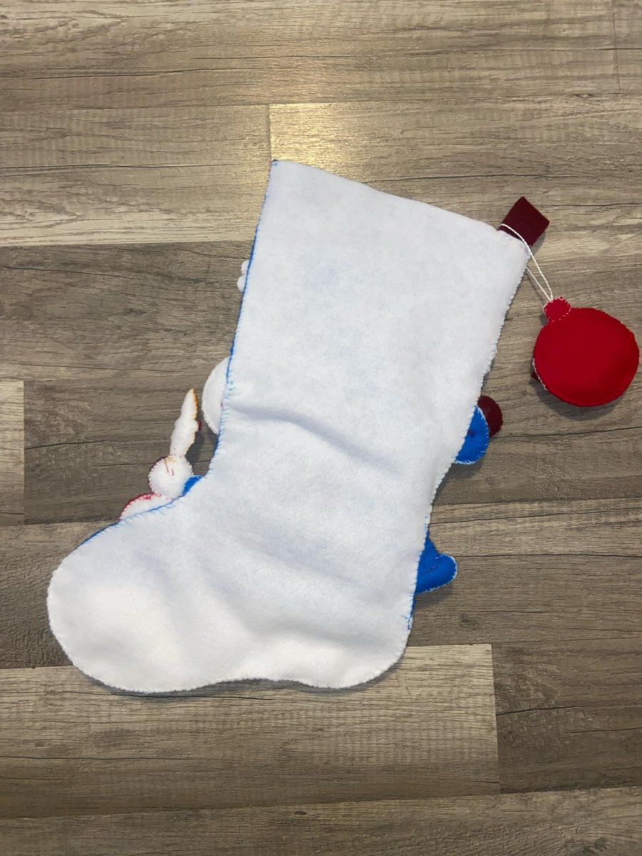 NEW Bucilla Christmas Stockings Handmade PEPPERMINT SNOWMAN 89610E Embroidered Stocking Christmas Gift Fireplace Mantle Wall Door Decoration