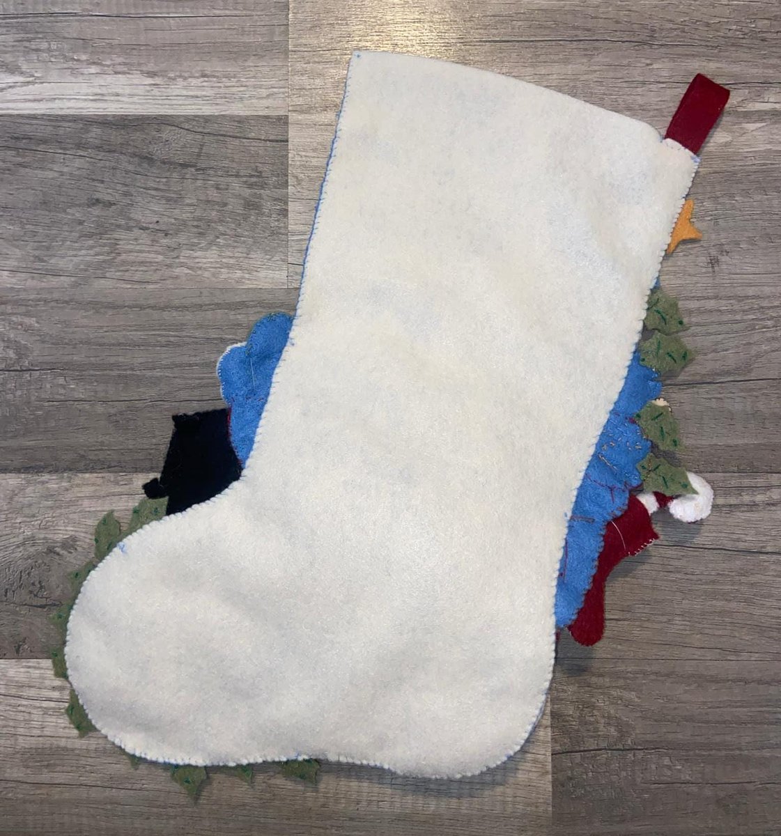 New Handmade Stocking | Bucilla Christmas Joy #86019 | Completed Embroidered Custom Holiday Stocking | Stockings with Name