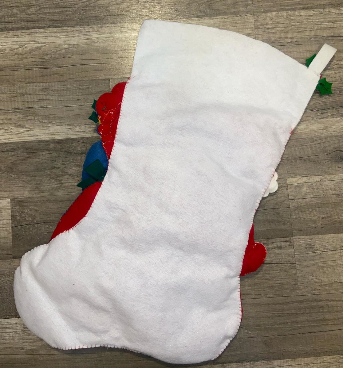 NEW Christmas Stocking JUMBO BUCILLA Mr & Mrs Santa Claus Handmade From Vintage 1996 Kit #83399 Vintage Christmas Decor Retro