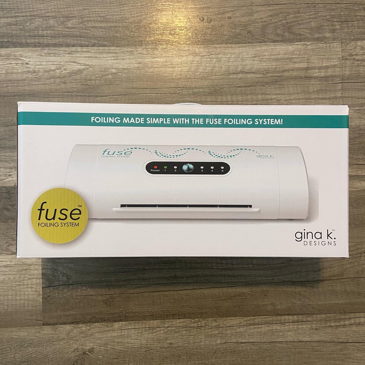 FUSE MACHINE by Gina K Designs Foil Application Hot Laminating System for Foiling Card Making Bookmarks Scrapbooking Craft Tool