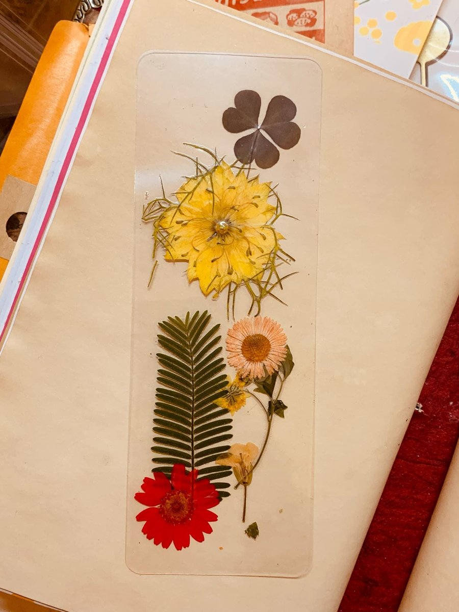 Dried Flower Bookmark | Handmade Bookmark | Wild Flower Bookmark | Pink & Purple Flowers | Floral Bookmark | Real Pressed Flower Bookmark |