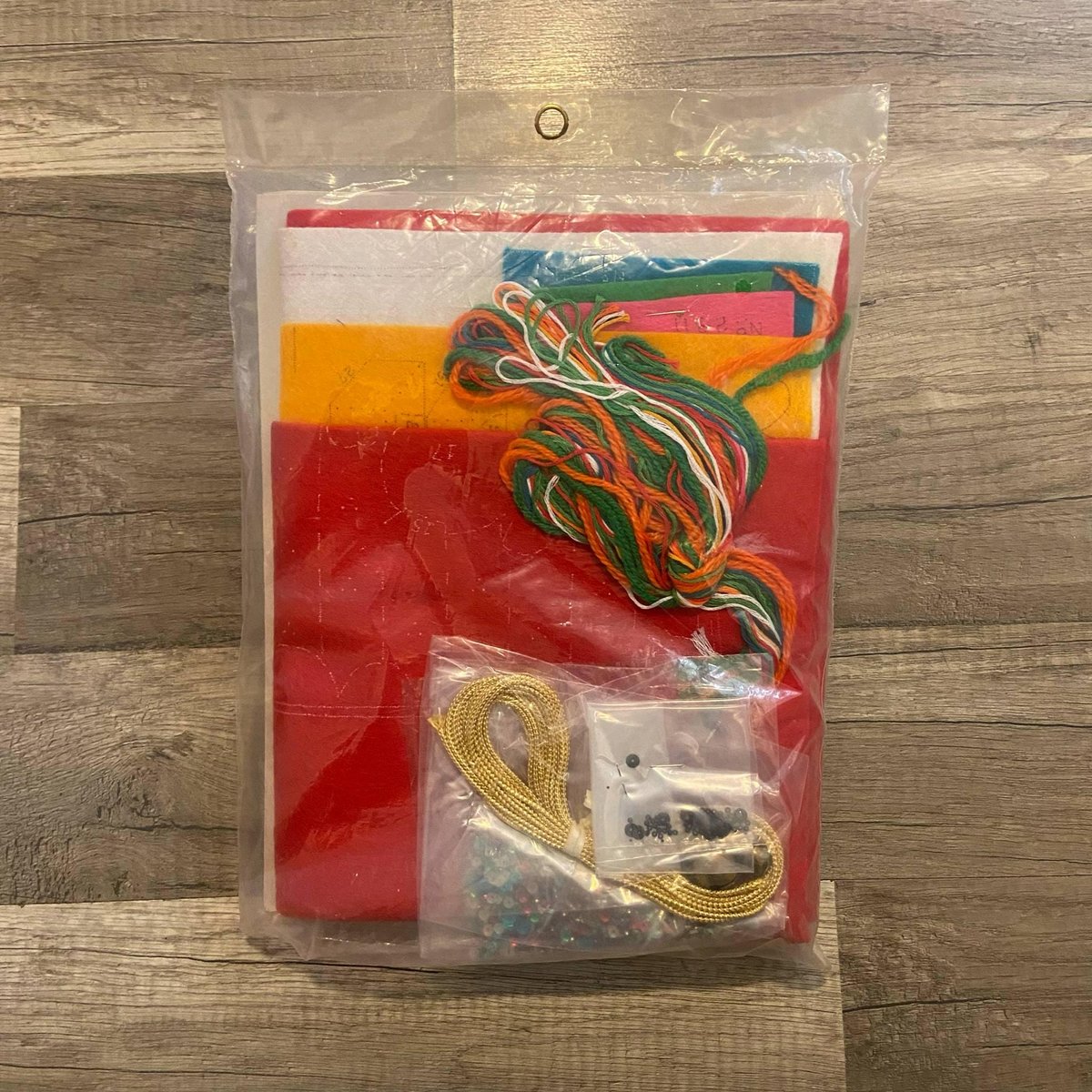 New Vintage Bucilla 3 Bears Christmas Stocking Kit #2311 Set of 2 Bears, Horse, Carousel, Gifts!