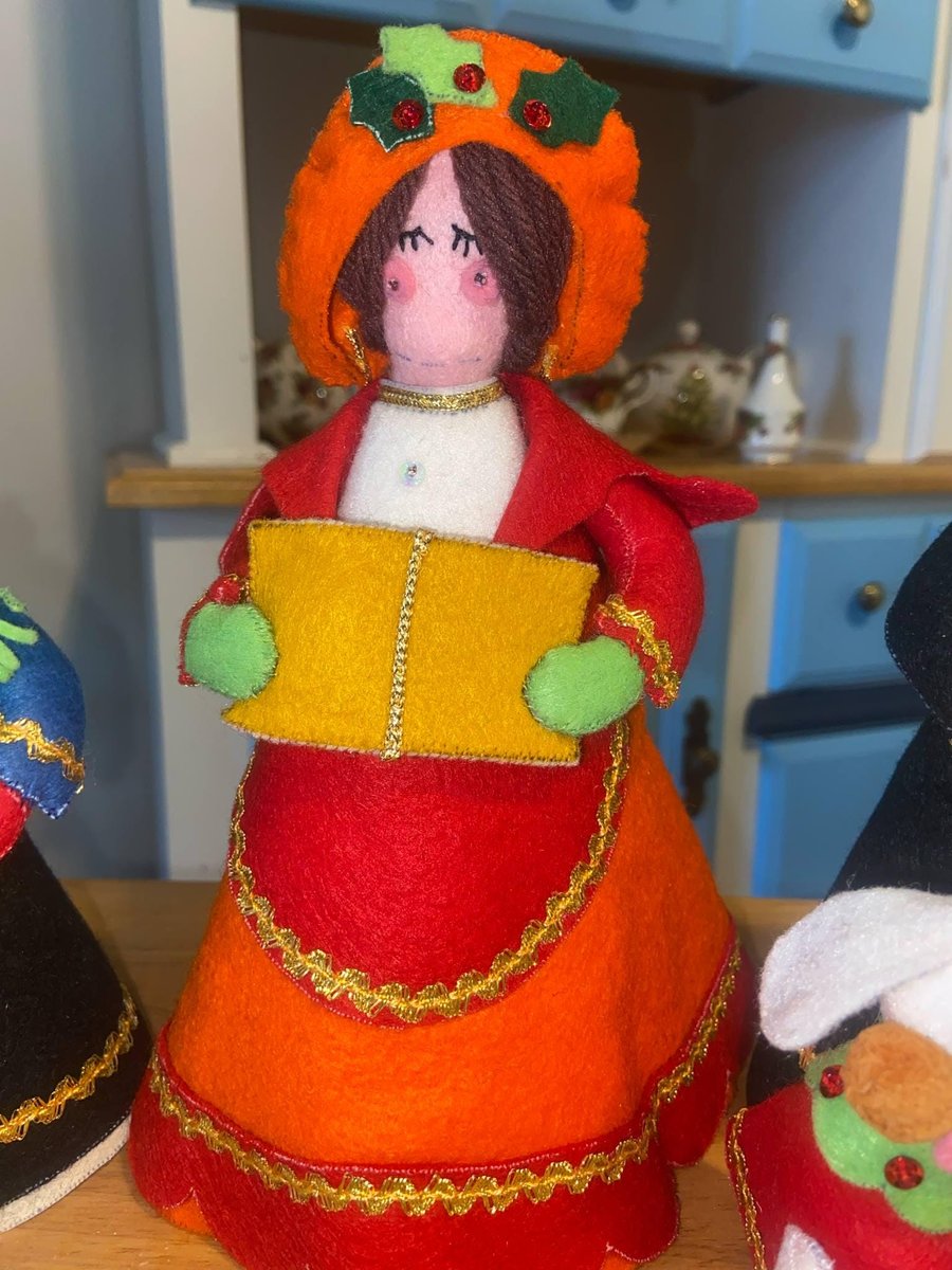 Rare FINISHED Leewards Ornament Set Carolers Complete Set | Handmade Ornament Set | Christmas Tree Decor