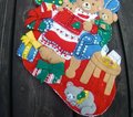 Christmas Stockings, Bucilla Handmade Teddy Bear Stocking, Festive Holiday Fireplace Mantle, Wall Door, Holiday Decor, Personalized Gift