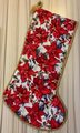 Christmas Stocking Vintage FINISHED Counted Cross Stitch Christmas Carolers HANDMADE Stoney Creek Design Holiday Stocking Circa 1994