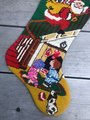 Christmas Stocking Vintage 1970's Bucilla "PAINTED" Needlepoint Santa Claus Stocking Holiday Stocking Personalized Stocking