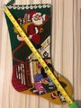 Christmas Stocking Vintage 1970's Bucilla "PAINTED" Needlepoint Santa Claus Stocking Holiday Stocking Personalized Stocking