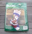 New Needlepoint Stocking Kit RARE Vintage 1980s Sealed Bucilla DOWN The CHIMNEY  60653 Christmas Stocking Kit Holiday Decor