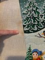 New Vintage AGA Designs CHILDREN SLEDDING Needlepoint Christmas Stocking Canvas 209 Bird Holiday Stocking *Read*