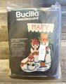 New Vintage Bucilla SNOWMAN FAMILY Needlepoint Stocking Kit 60546 Christmas Stocking Kit Holiday Decor *READ*