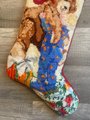 Christmas Stocking New VTG Handmade Finished Bucilla CHRISTMAS MORNING Needlepoint Christmas Stocking 60736