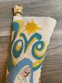 Handmade Stocking New VTG Late 60's NATIVITY Holy Night Mother Child Needlepoint Christmas Stocking