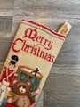 New VTG Handmade Finished Needle Treasures ANTIQUE TOYS Needlepoint Christmas Stocking 06817