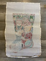 Vintage Miriam Andrade Handpainted Toys Gifts Needlepoint Christmas Stocking Canvas Teddy Bear Doll Jack in the Box Holiday Decor