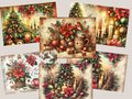 Christmas Junk Journal Printable Pages, Cardinals Trees, Rustic Vintage Holidays, Vintage Scrapbooks, Digital Junk Journal, PNG & PDF Files