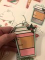 Printable Christmas Gift Tags, Holiday Tags, Christmas Tags, Coffee Cup Printables, Glitter Tags, Holiday Gift Tags, Instant Download