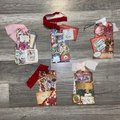 Handmade Christmas Gift Tags, Loaded Junk Journal Tags, Journal Supplies, Vintage Scrapbooking Ephemera, Vintage Holiday Tag, Ready to Ship!