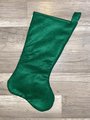 New Vintage Bucilla Painted Christmas Needlepoint Stocking Santa Claus Driving Car 60304 Patchwork Holiday Stocking