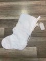 NEW! Handmade Christmas Stocking BUCILLA White Christmas, 2006 Felt Santa Stocking, Embroidered Stockings Holiday Decor