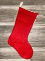 Christmas Stocking SUNSET  1978 Vintage Crewel Needlepoint Snowman at Dawn Barbara Jennings Holiday Decor