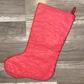 RARE Longstitch Christmas Stocking  | Vintage 1980's FINISHED Bucilla Holiday Stocking | Santa W/ Bear  Needlepoint Holiday Stocking