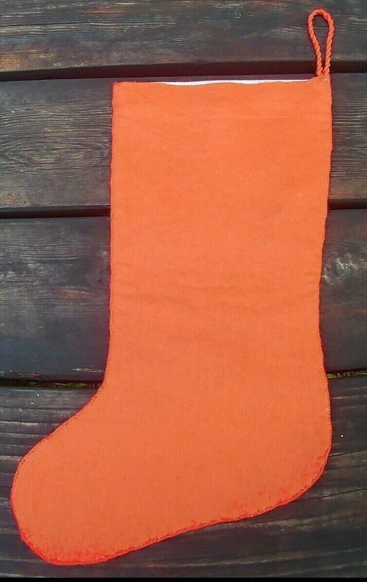 Christmas Stocking 1970's FINISHED Bucilla 60521 Painted Needlepoint Santa  Handmade Felt Santa Claus Kids Tree Toys Phone