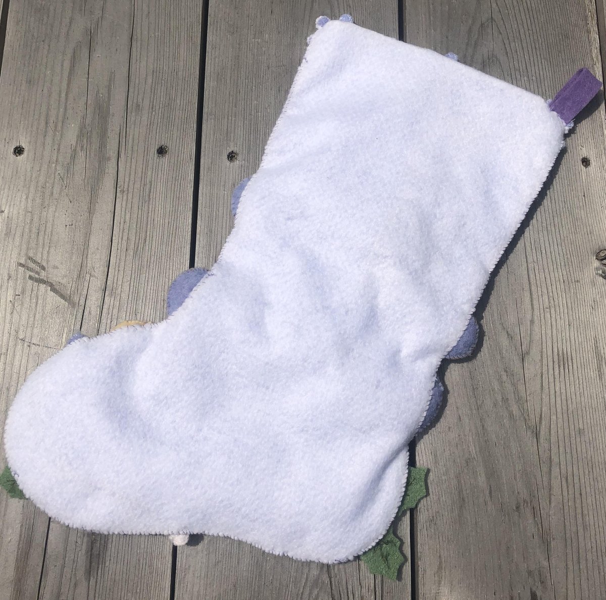New Christmas Stocking | Handmade BUCILLA BABY BEAR Felt Holiday Stocking |  Finished Bucilla Kit | Custom Stockings | Embroidered Stockings