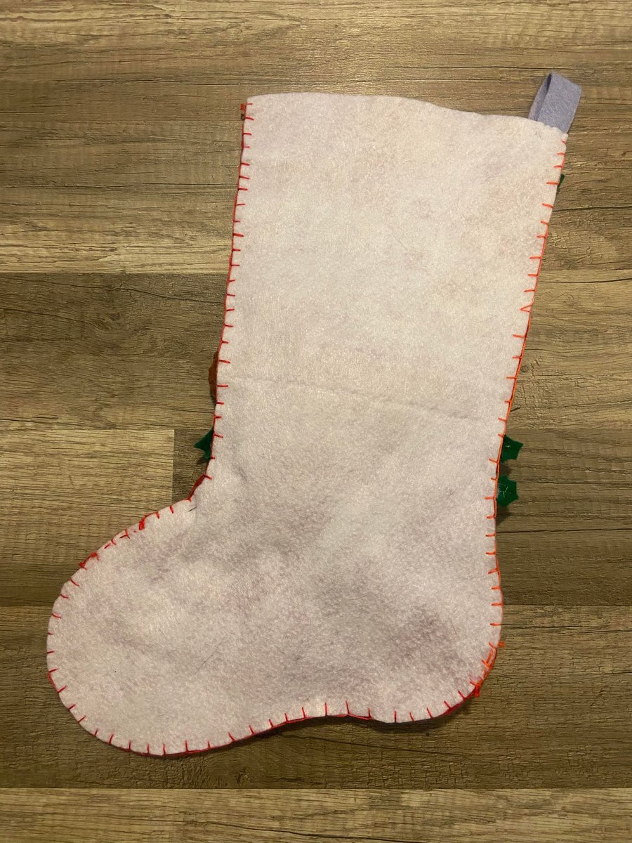 Christmas Stockings, Handmade Custom Stocking Bucilla Chickadees Felt Holiday Stocking Birds Fireplace Decor Christmas Socks
