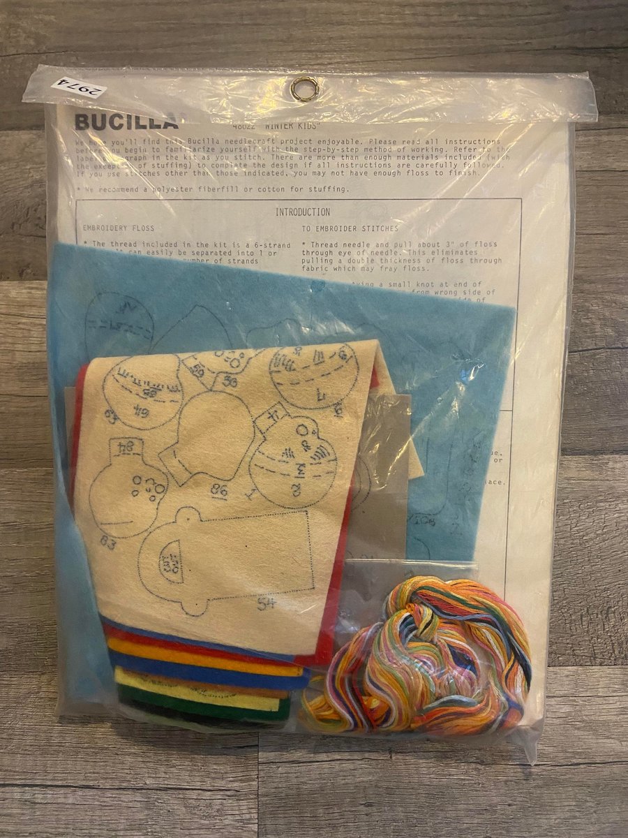 Vintage 1980s Bucilla WINTER KIDS Christmas Felt Ornaments Kit 48622 Kids Sledding Christmas Holiday Decor Vintage Craft Kit