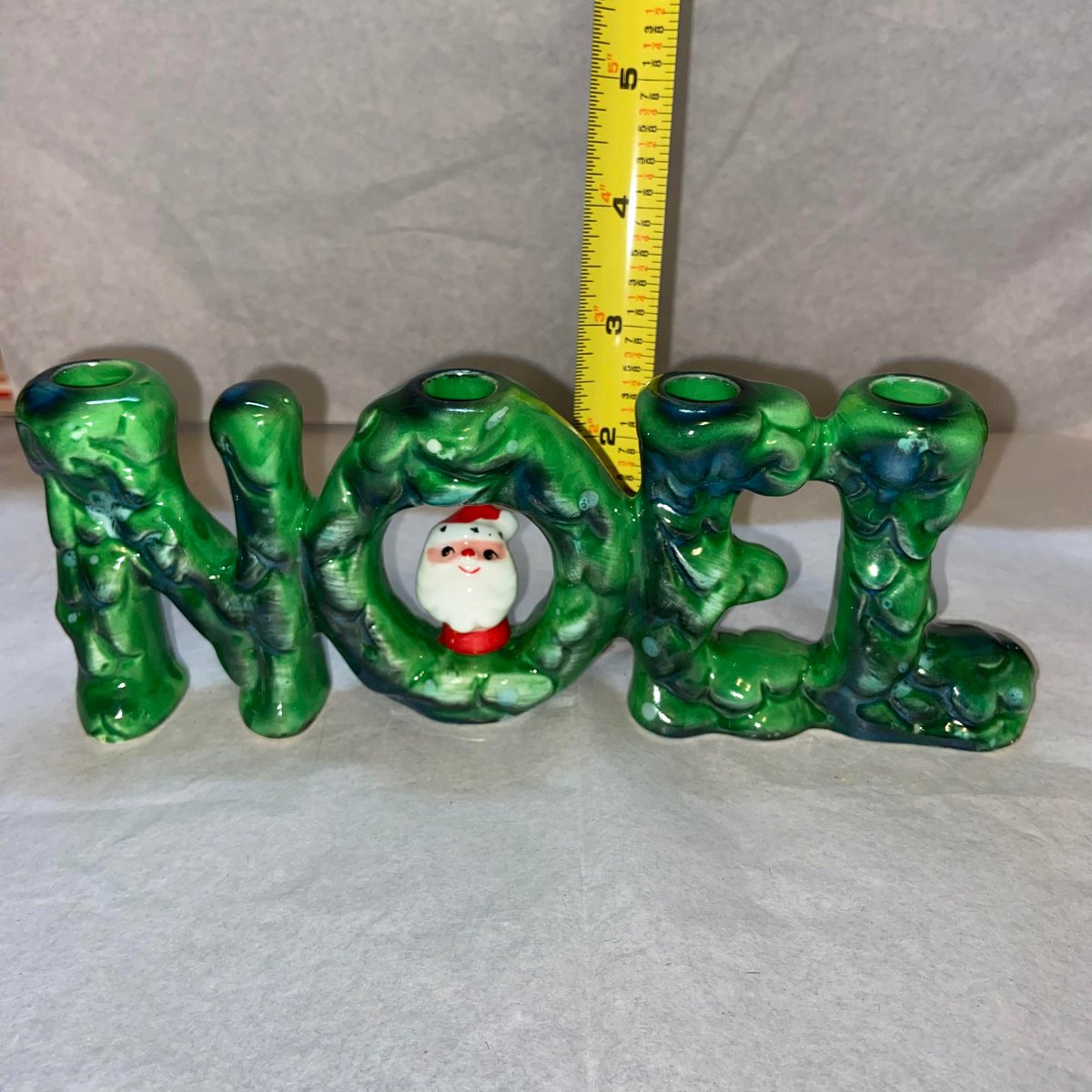 Rare MINT 1960 Vintage HOLT HOWARD Noel Santa Candleholder w/ Original Box