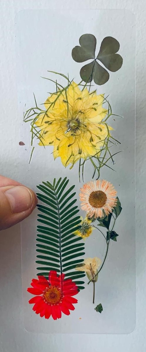 Dried Flower Bookmark | Handmade Bookmark | Wild Flower Bookmark | Pink & Purple Flowers | Floral Bookmark | Real Pressed Flower Bookmark |