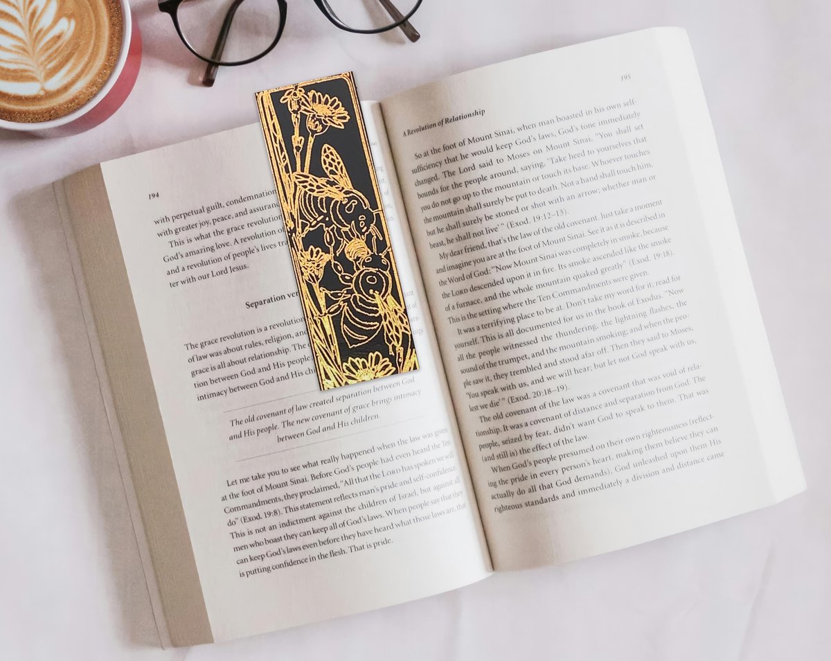 Handmade Bee Bookmarks | Handmade Foil Bookmark | Honey Bee Bookmark | Butterfly Bookmark | Birds Bookmark | JUMBO BEE Bookmark | Bumble Bee